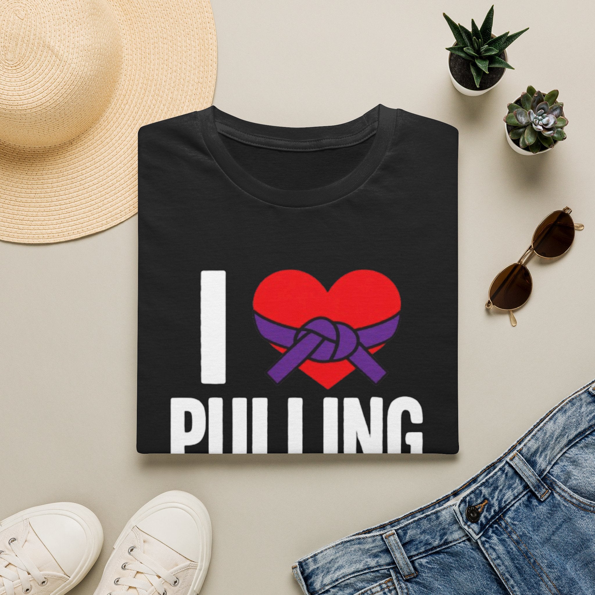 I Heart Pulling Guard T-Shirt — BJJ Grappling Martial Arts Tee