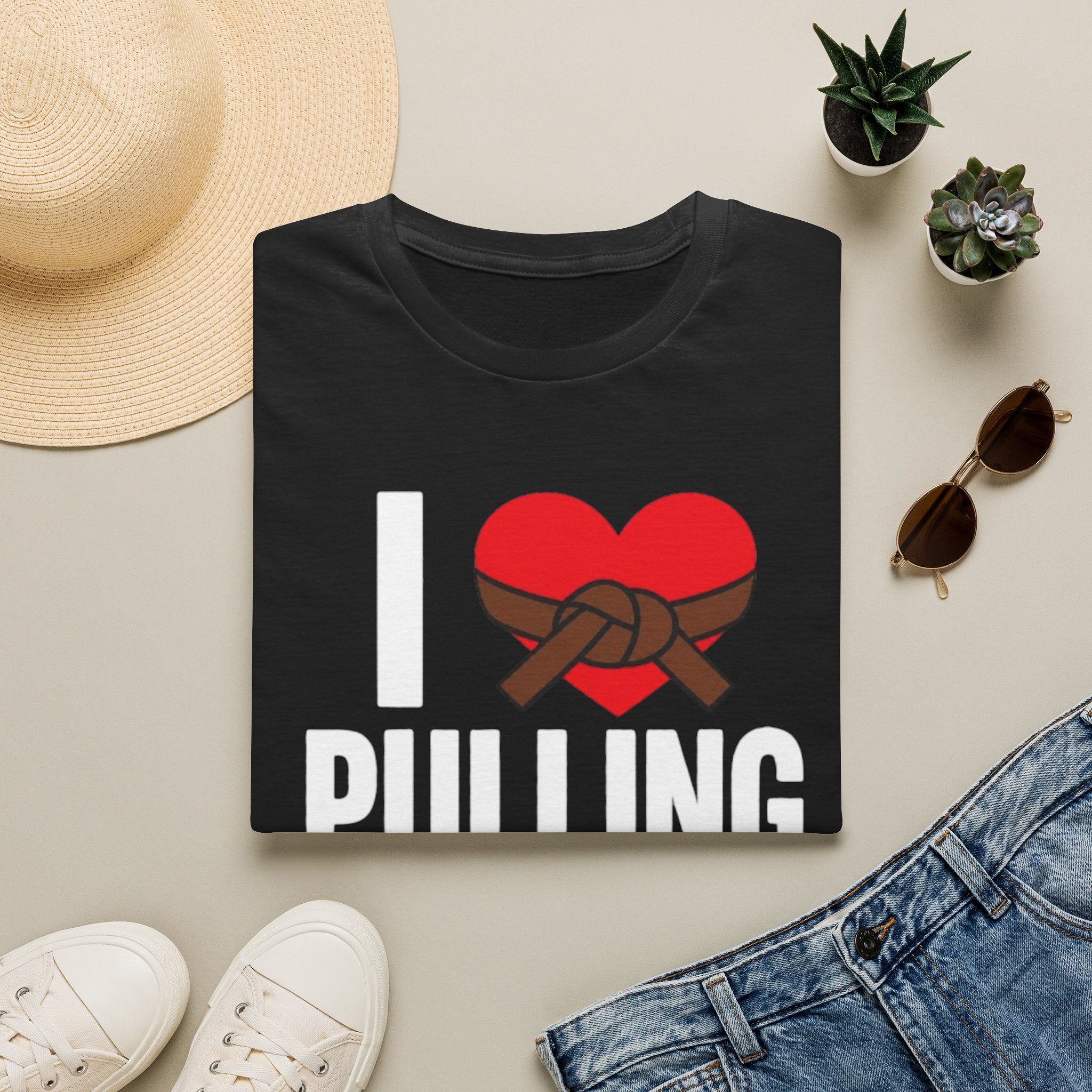 I Love Pulling Guard T‑Shirt — BJJ / Jiu‑Jitsu Grappling Tee