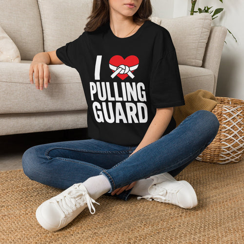 I Love Pulling Guard T-Shirt — Rugby/Football Hooker Lover Tee