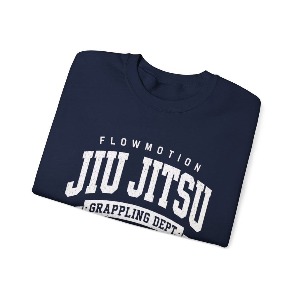 Jiu Jitsu Crewneck Sweatshirt — "Move With Intention" Grappling Crew