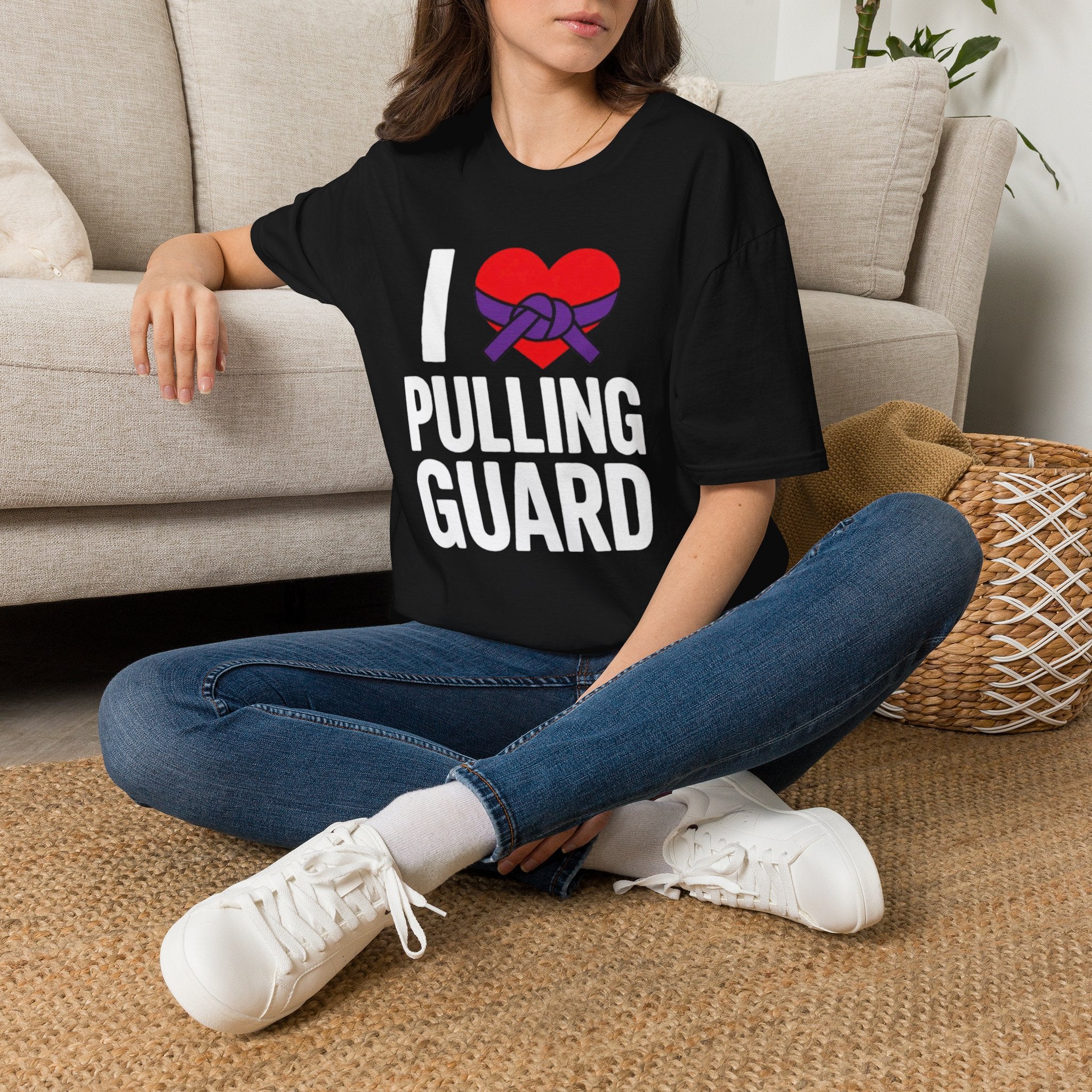 I Heart Pulling Guard T-Shirt — BJJ Grappling Martial Arts Tee