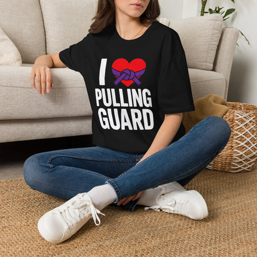 I Heart Pulling Guard T-Shirt — BJJ Grappling Martial Arts Tee
