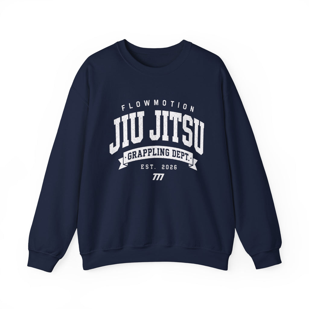 Jiu Jitsu Crewneck Sweatshirt — "Move With Intention" Grappling Crew